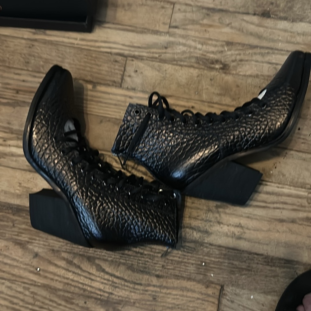 Free People Solestruck/yes we are the sh!t open lace booties 10 - Picture 6 of 10